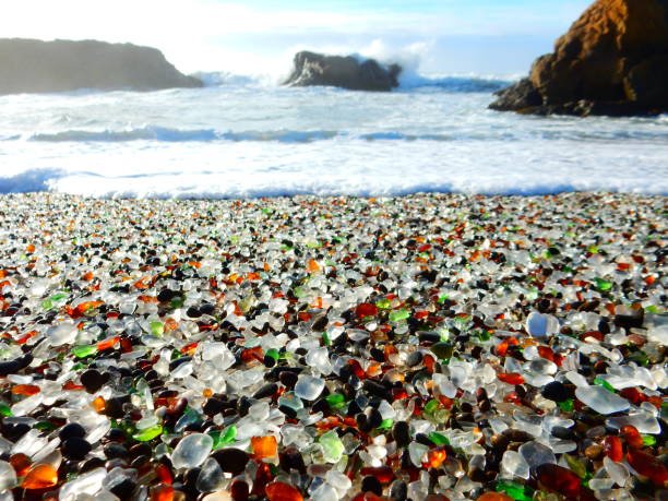 Sea glass at Glass Beach